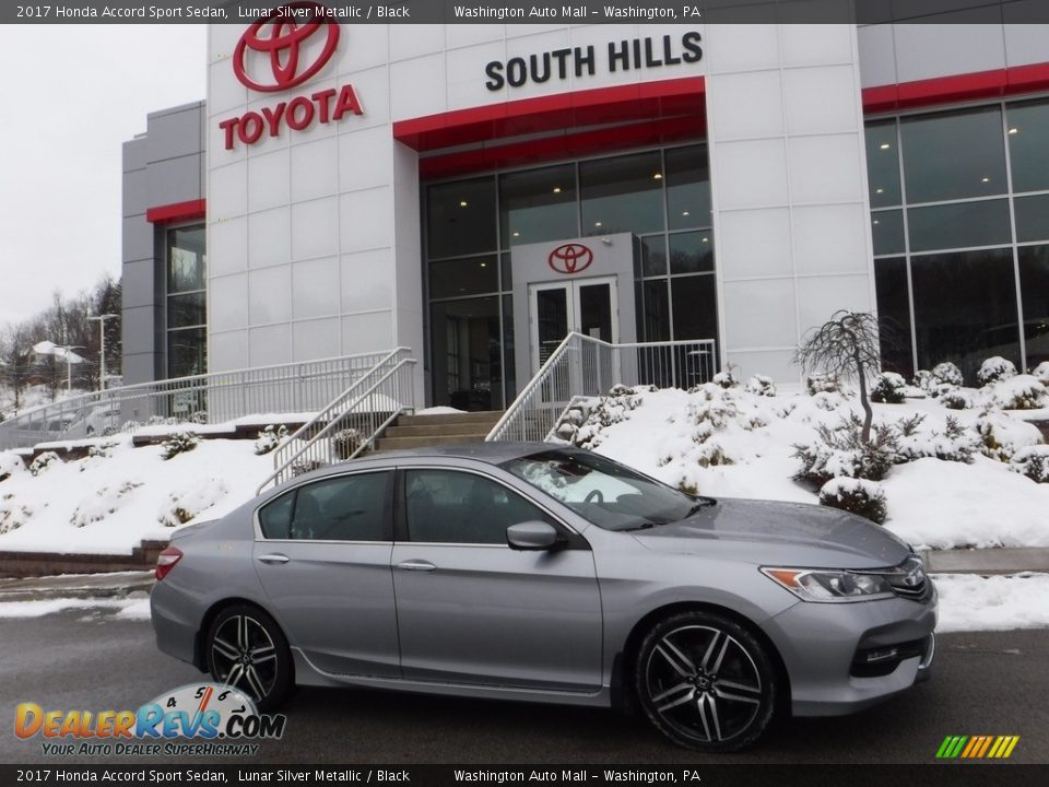 2017 Honda Accord Sport Sedan Lunar Silver Metallic / Black Photo #2