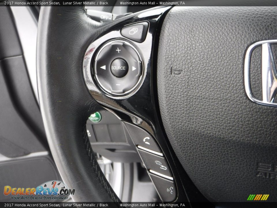 2017 Honda Accord Sport Sedan Lunar Silver Metallic / Black Photo #5