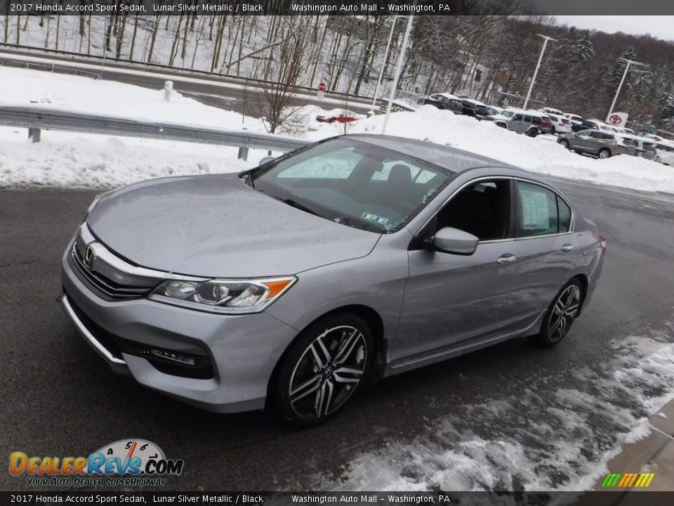 2017 Honda Accord Sport Sedan Lunar Silver Metallic / Black Photo #9