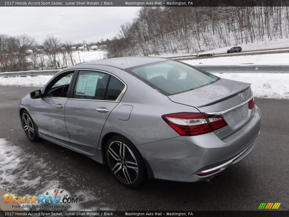 2017 Honda Accord Sport Sedan Lunar Silver Metallic / Black Photo #10