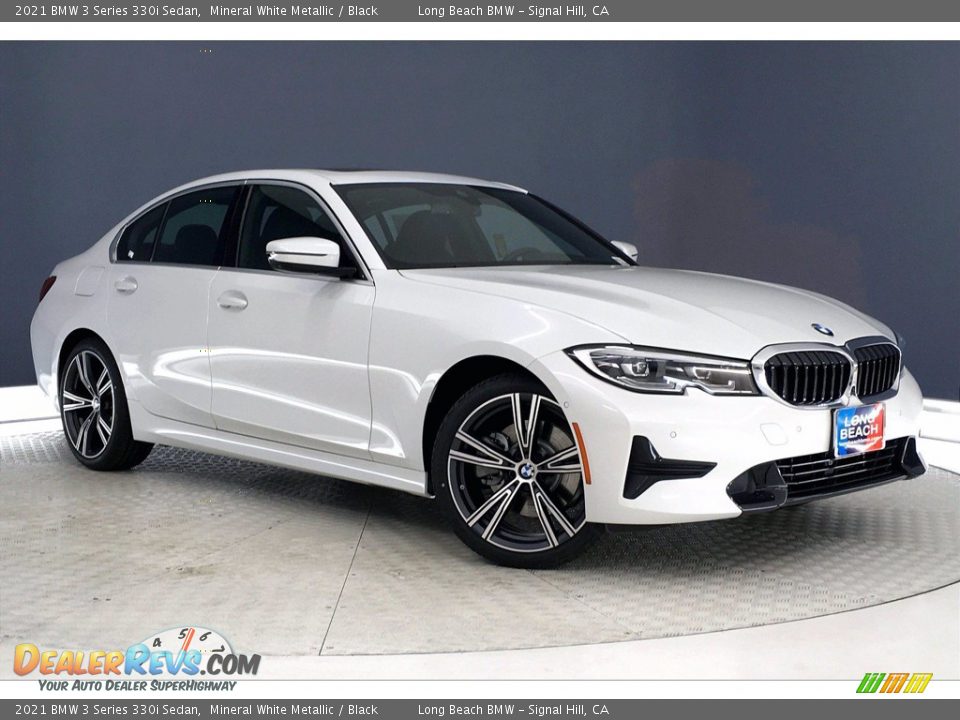 2021 BMW 3 Series 330i Sedan Mineral White Metallic / Black Photo #1