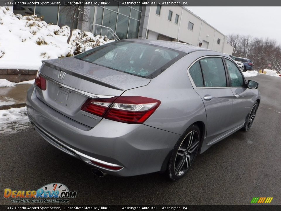 2017 Honda Accord Sport Sedan Lunar Silver Metallic / Black Photo #12