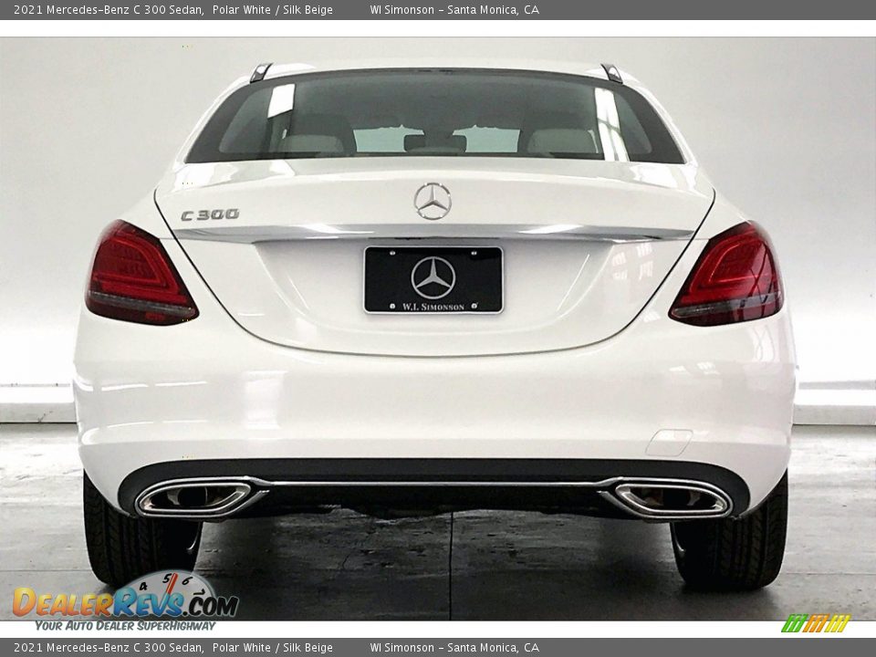 2021 Mercedes-Benz C 300 Sedan Polar White / Silk Beige Photo #3