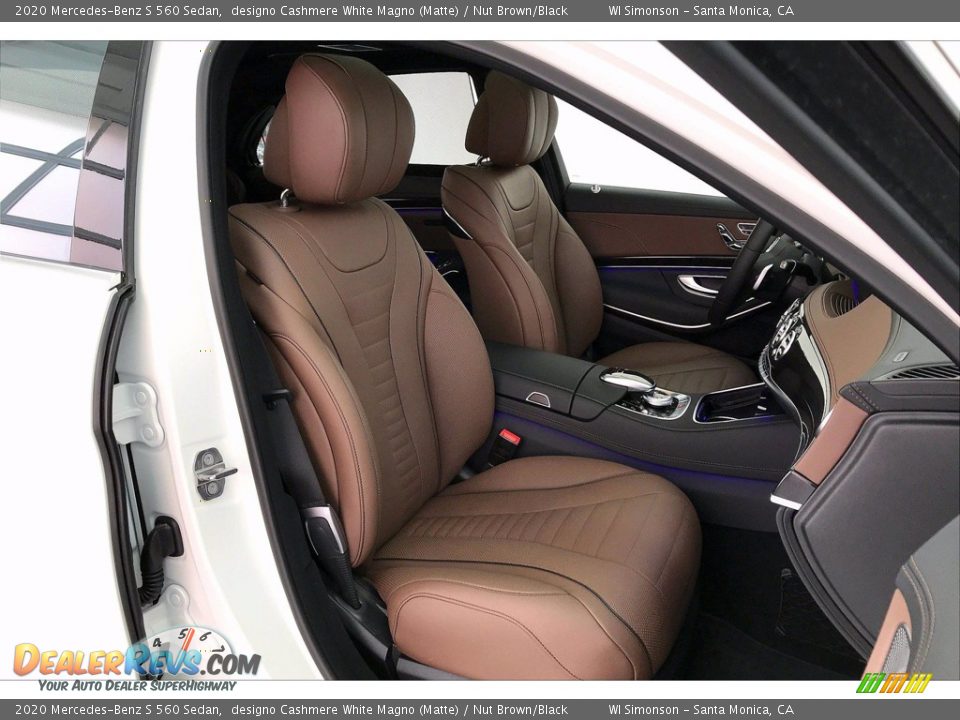 Nut Brown/Black Interior - 2020 Mercedes-Benz S 560 Sedan Photo #5
