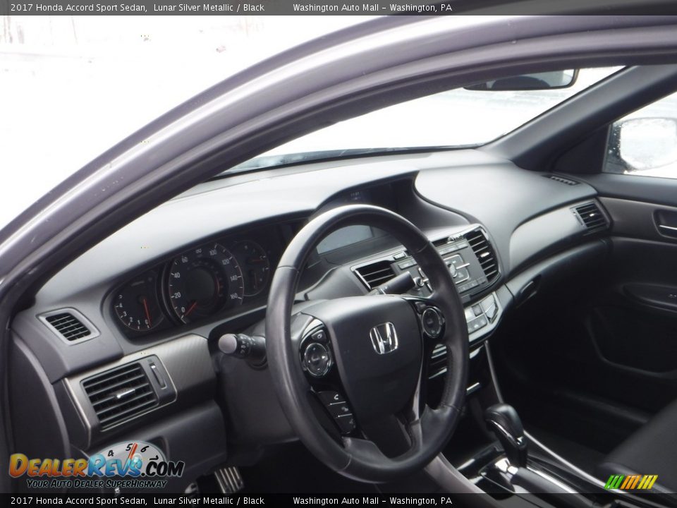 2017 Honda Accord Sport Sedan Lunar Silver Metallic / Black Photo #15