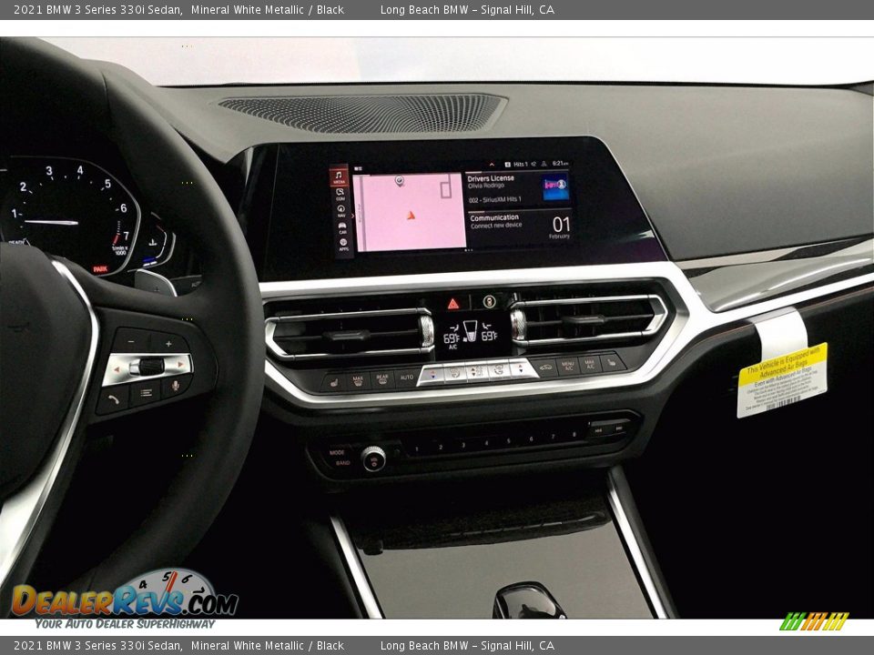 2021 BMW 3 Series 330i Sedan Mineral White Metallic / Black Photo #6