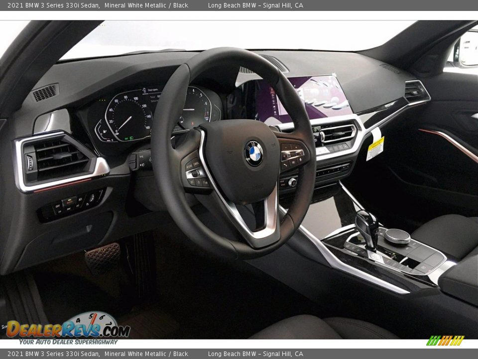 2021 BMW 3 Series 330i Sedan Mineral White Metallic / Black Photo #7