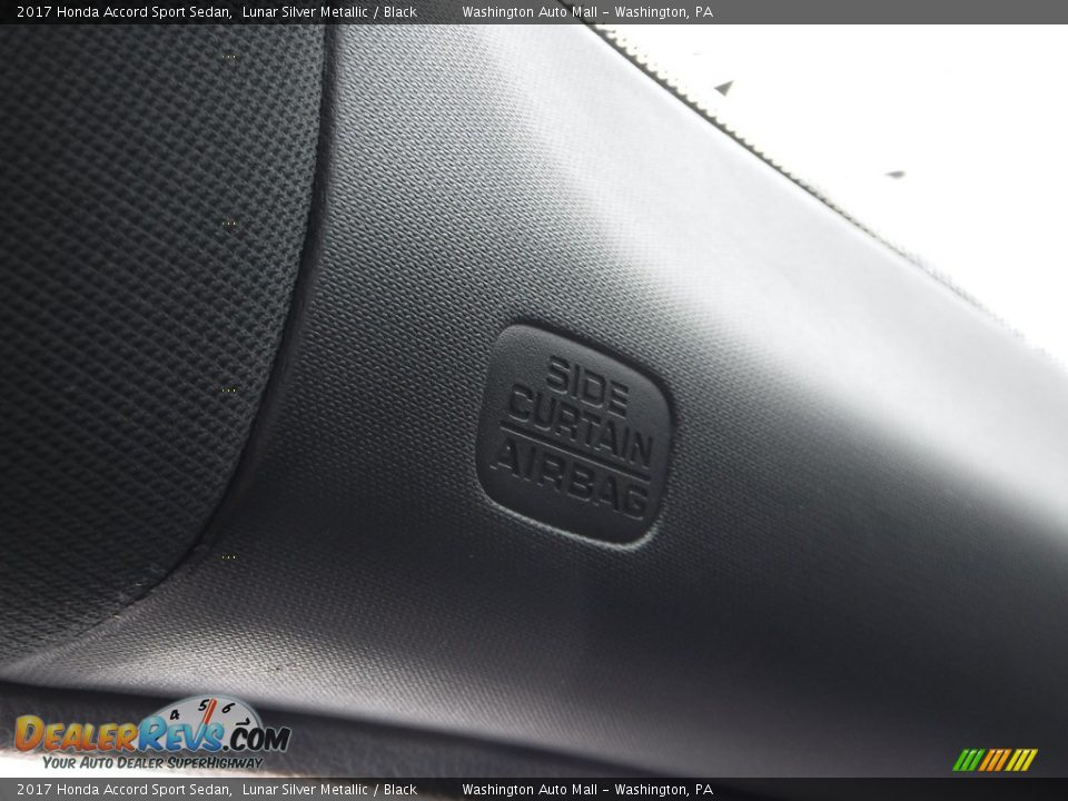 2017 Honda Accord Sport Sedan Lunar Silver Metallic / Black Photo #20