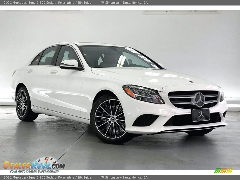 2021 Mercedes-Benz C 300 Sedan Polar White / Silk Beige Photo #12