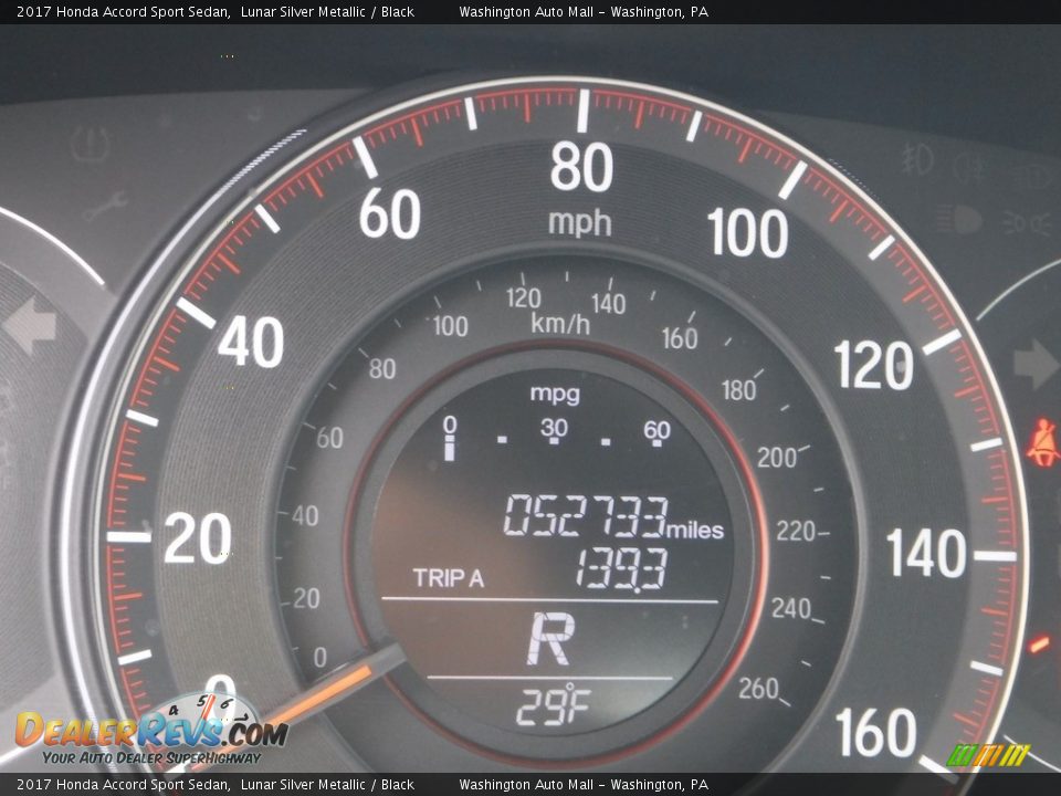 2017 Honda Accord Sport Sedan Lunar Silver Metallic / Black Photo #25
