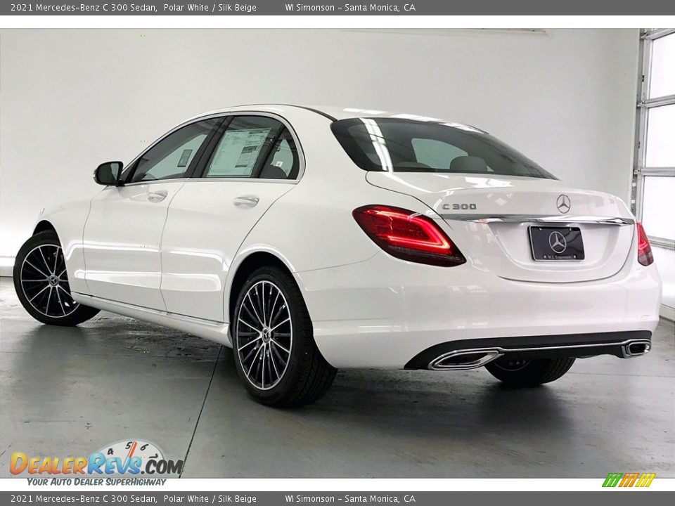 2021 Mercedes-Benz C 300 Sedan Polar White / Silk Beige Photo #2