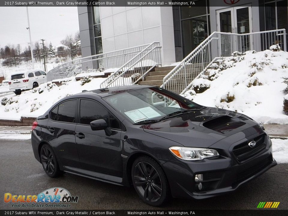 2017 Subaru WRX Premium Dark Gray Metallic / Carbon Black Photo #1