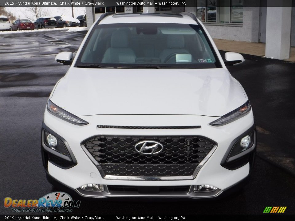 2019 Hyundai Kona Ultimate Chalk White / Gray/Black Photo #5