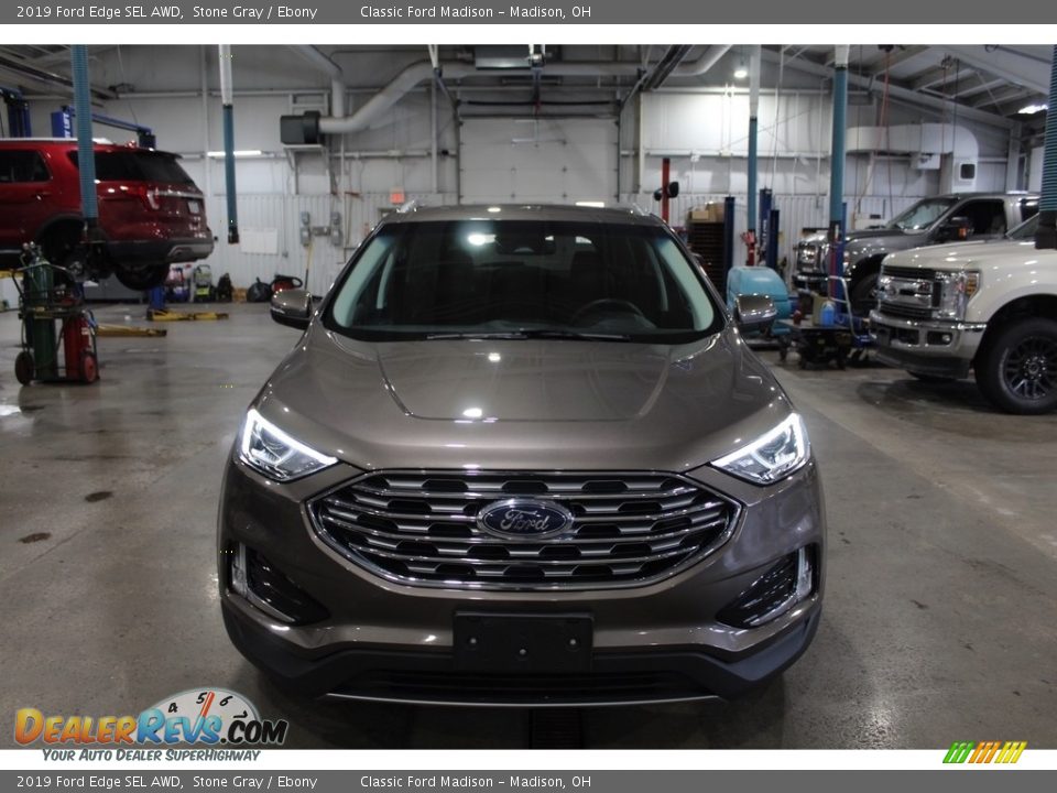 2019 Ford Edge SEL AWD Stone Gray / Ebony Photo #1