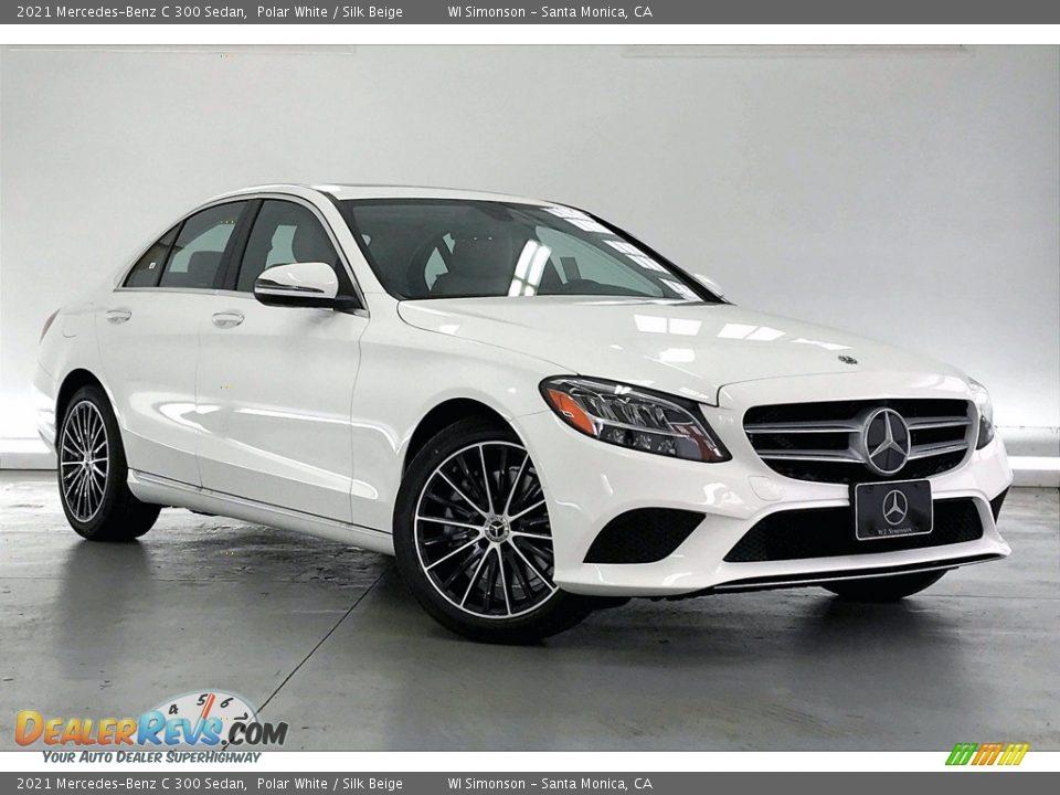 2021 Mercedes-Benz C 300 Sedan Polar White / Silk Beige Photo #12