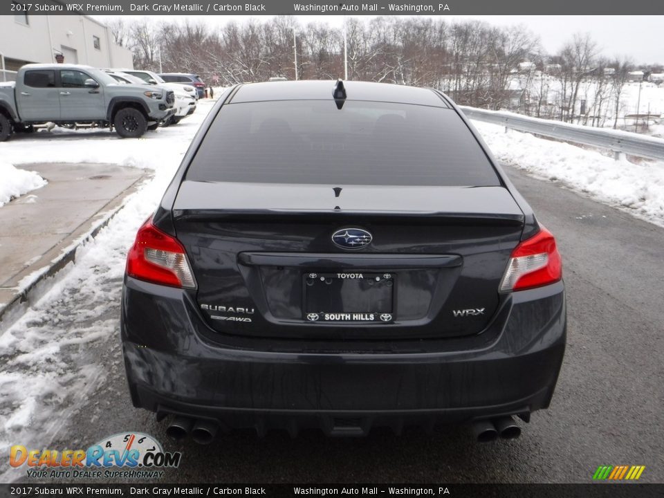 2017 Subaru WRX Premium Dark Gray Metallic / Carbon Black Photo #11