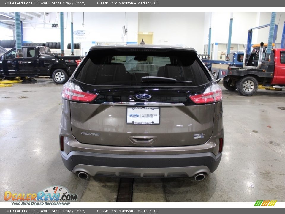 2019 Ford Edge SEL AWD Stone Gray / Ebony Photo #7