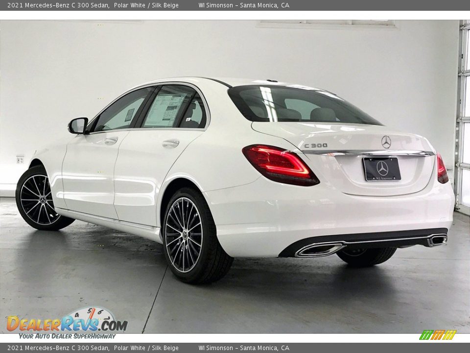 2021 Mercedes-Benz C 300 Sedan Polar White / Silk Beige Photo #2