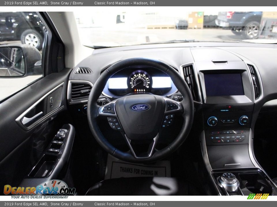 2019 Ford Edge SEL AWD Stone Gray / Ebony Photo #9