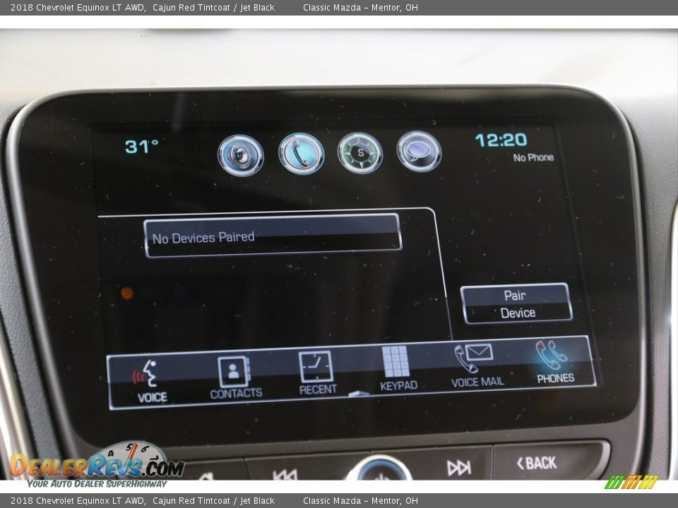 2018 Chevrolet Equinox LT AWD Cajun Red Tintcoat / Jet Black Photo #12