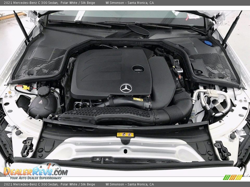 2021 Mercedes-Benz C 300 Sedan Polar White / Silk Beige Photo #8