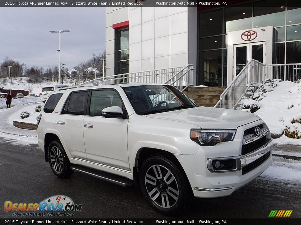 2016 Toyota 4Runner Limited 4x4 Blizzard White Pearl / Limited Redwood Photo #1