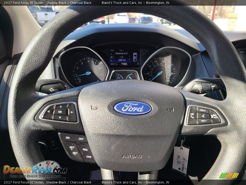 2017 Ford Focus SE Sedan Shadow Black / Charcoal Black Photo #10