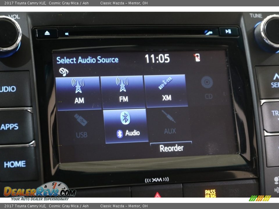 2017 Toyota Camry XLE Cosmic Gray Mica / Ash Photo #10