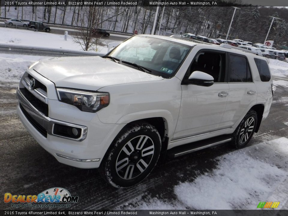 2016 Toyota 4Runner Limited 4x4 Blizzard White Pearl / Limited Redwood Photo #12
