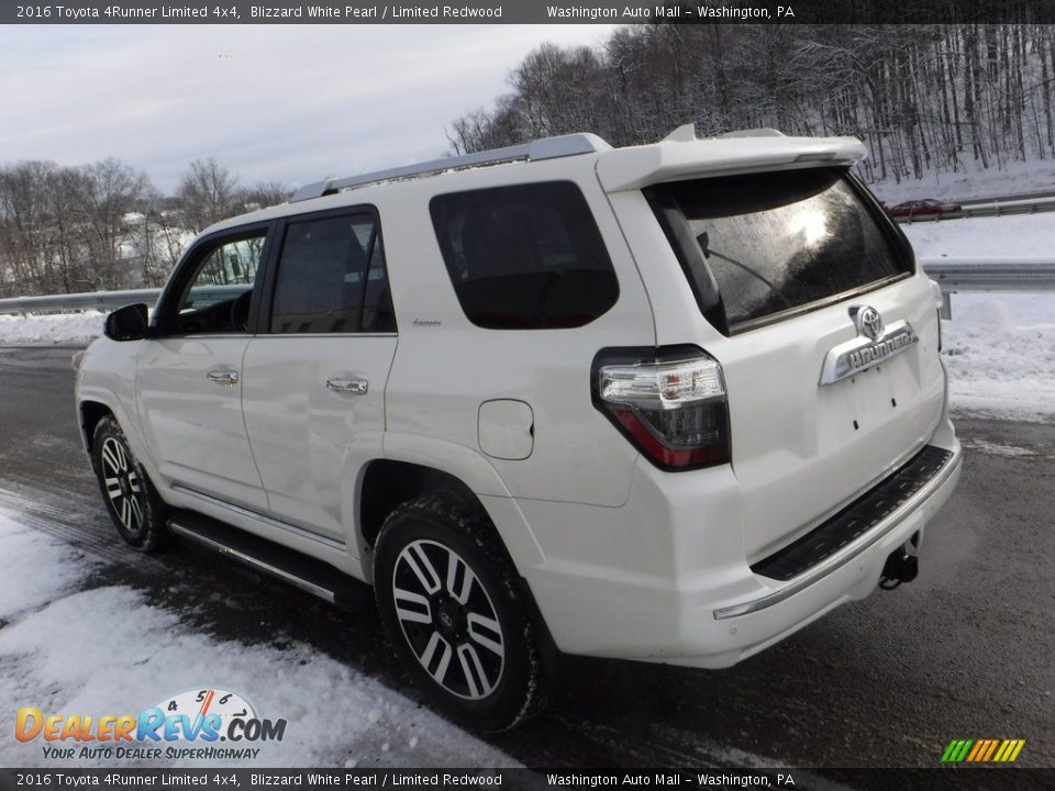 2016 Toyota 4Runner Limited 4x4 Blizzard White Pearl / Limited Redwood Photo #13