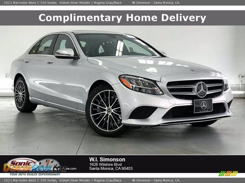 2021 Mercedes-Benz C 300 Sedan Iridium Silver Metallic / Magma Gray/Black Photo #1