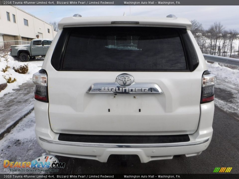 2016 Toyota 4Runner Limited 4x4 Blizzard White Pearl / Limited Redwood Photo #15