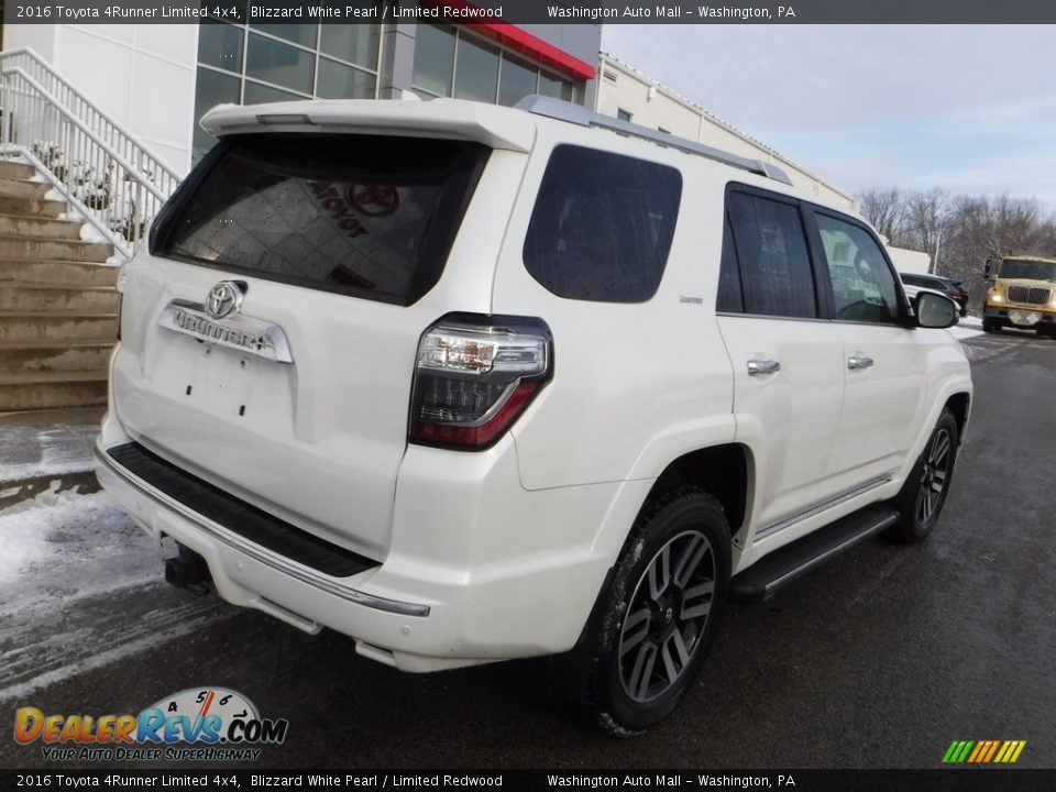 2016 Toyota 4Runner Limited 4x4 Blizzard White Pearl / Limited Redwood Photo #16