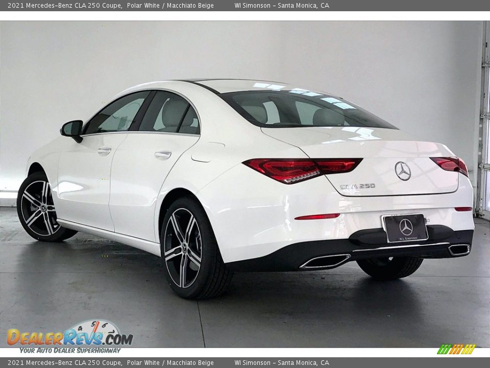 2021 Mercedes-Benz CLA 250 Coupe Polar White / Macchiato Beige Photo #2