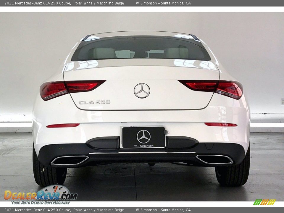 2021 Mercedes-Benz CLA 250 Coupe Polar White / Macchiato Beige Photo #3