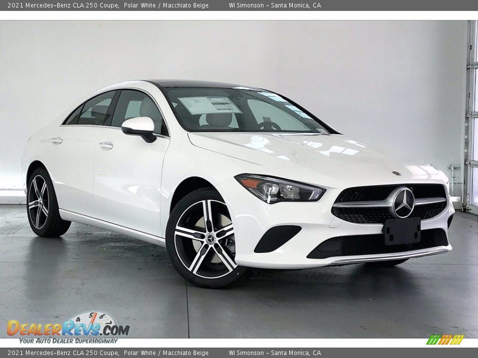 2021 Mercedes-Benz CLA 250 Coupe Polar White / Macchiato Beige Photo #12