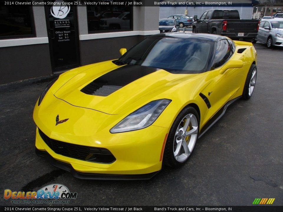 2014 Chevrolet Corvette Stingray Coupe Z51 Velocity Yellow Tintcoat / Jet Black Photo #2