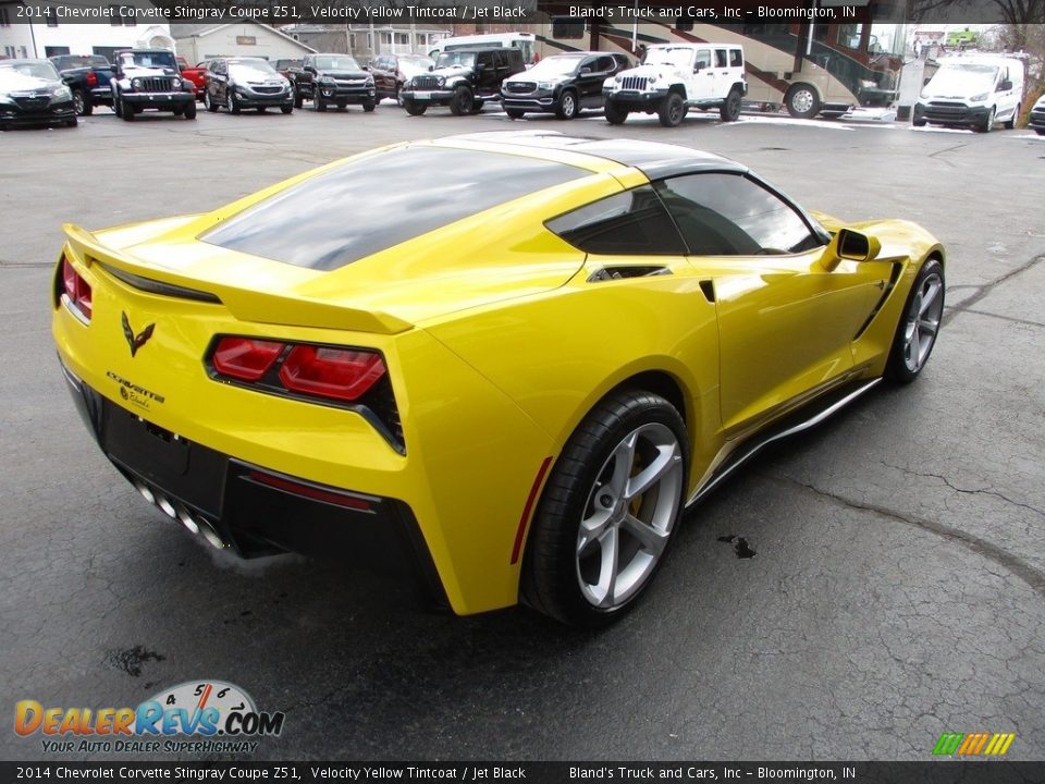 2014 Chevrolet Corvette Stingray Coupe Z51 Velocity Yellow Tintcoat / Jet Black Photo #4