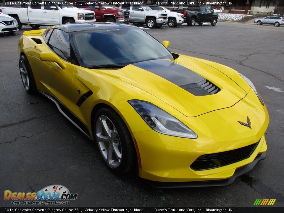 2014 Chevrolet Corvette Stingray Coupe Z51 Velocity Yellow Tintcoat / Jet Black Photo #5