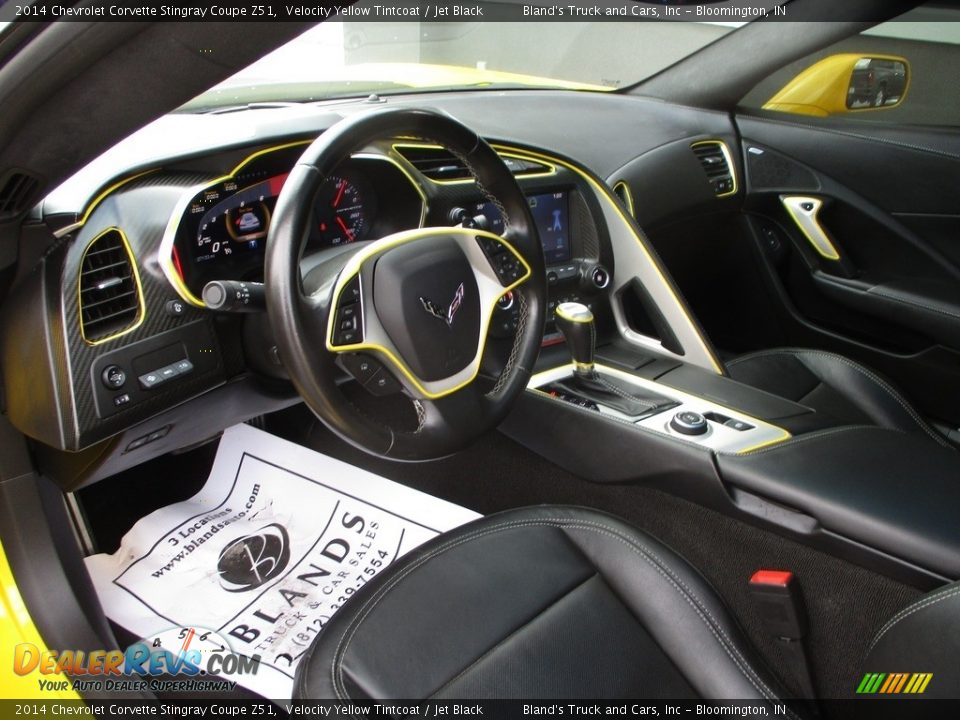 2014 Chevrolet Corvette Stingray Coupe Z51 Velocity Yellow Tintcoat / Jet Black Photo #6