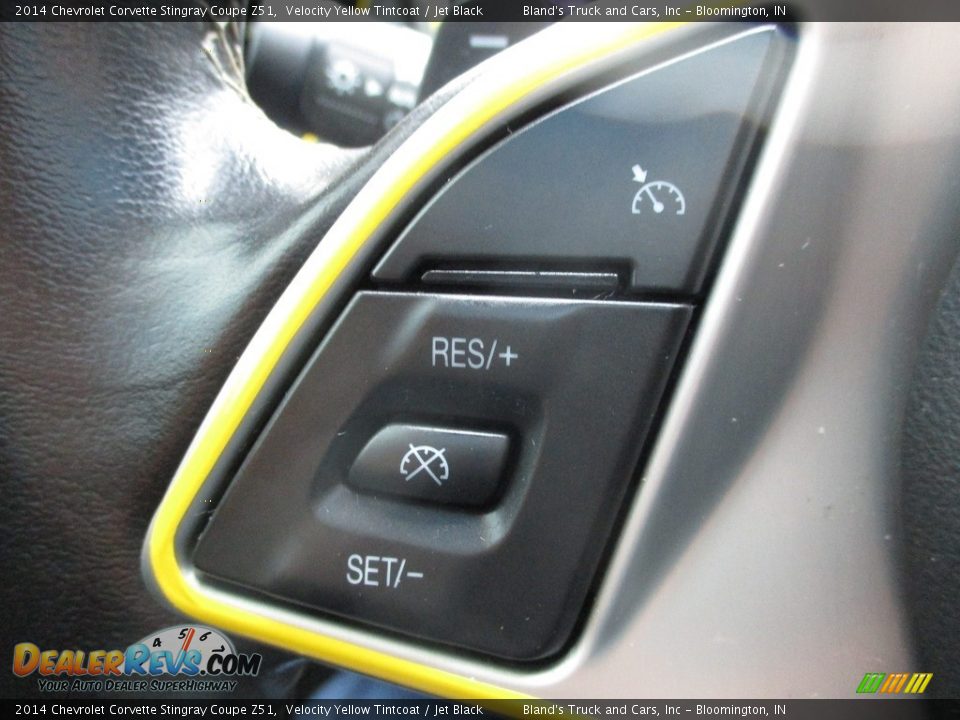 2014 Chevrolet Corvette Stingray Coupe Z51 Velocity Yellow Tintcoat / Jet Black Photo #13