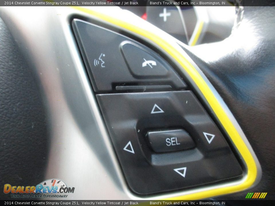 2014 Chevrolet Corvette Stingray Coupe Z51 Velocity Yellow Tintcoat / Jet Black Photo #14