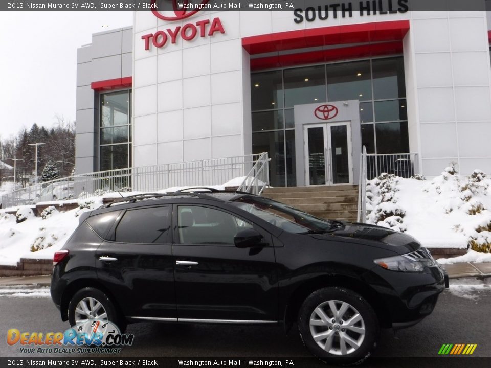 2013 Nissan Murano SV AWD Super Black / Black Photo #2