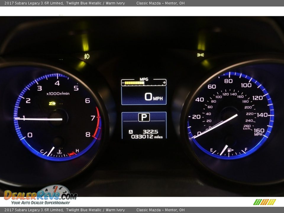 2017 Subaru Legacy 3.6R Limited Gauges Photo #8