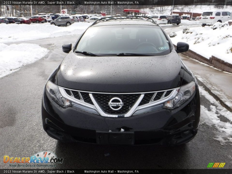 2013 Nissan Murano SV AWD Super Black / Black Photo #9