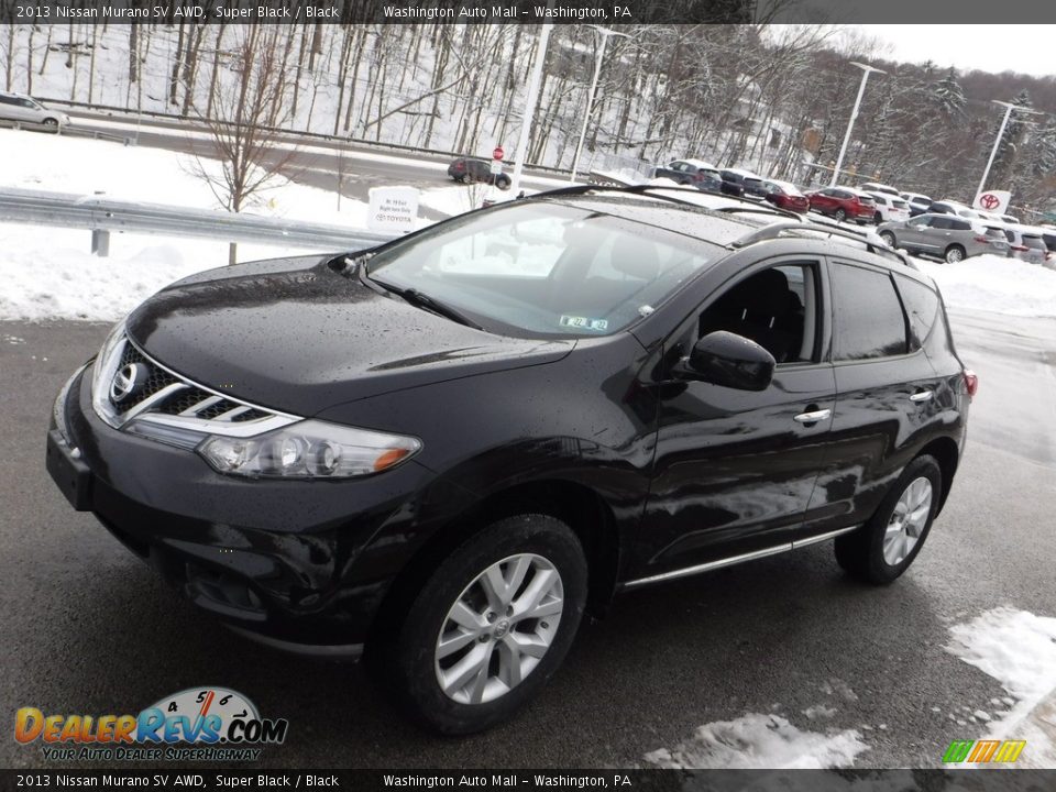 2013 Nissan Murano SV AWD Super Black / Black Photo #10