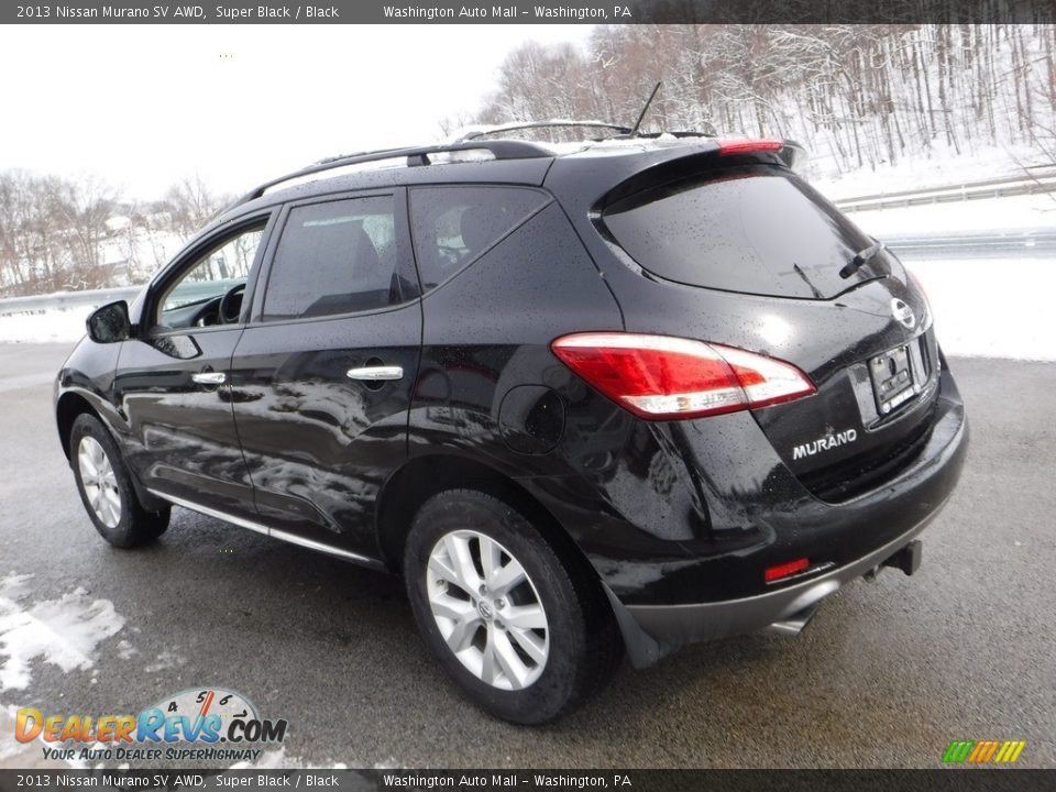 2013 Nissan Murano SV AWD Super Black / Black Photo #11