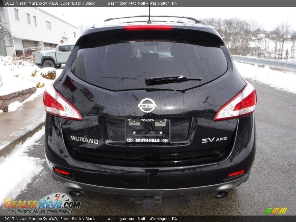 2013 Nissan Murano SV AWD Super Black / Black Photo #12