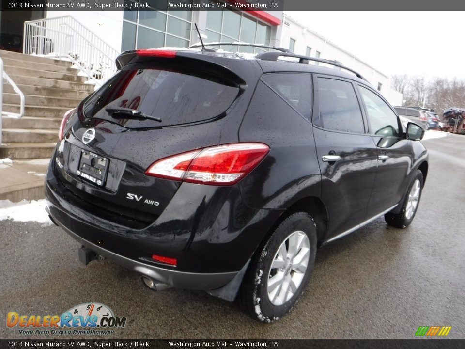 2013 Nissan Murano SV AWD Super Black / Black Photo #13