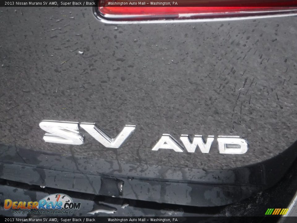 2013 Nissan Murano SV AWD Super Black / Black Photo #14